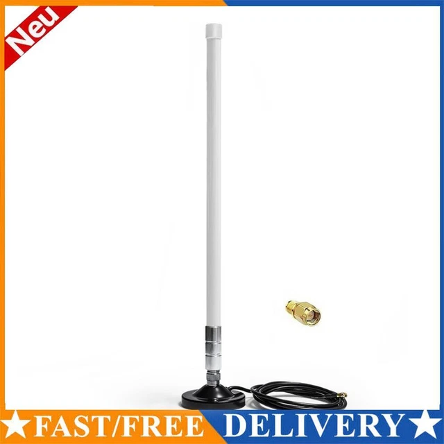 5dBi 858-878MHz for Helium Hotspot Miner Antenna+Magnet Base (55cm White)