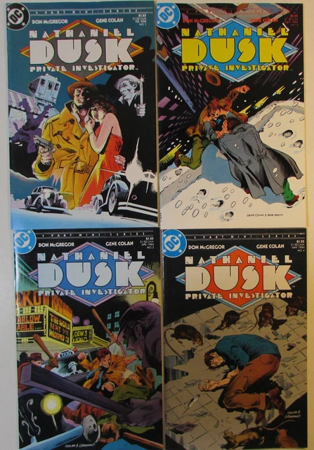 Nathaniel Dusk Lot of 4 #1,2,3,4 DC Comics (1984) 1st Print Comic Books