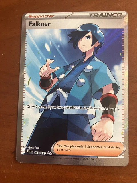 Error Miscut Pokémon Falkner 251/193 - SV Paldea Evolved - Ultra Rare - Full Art