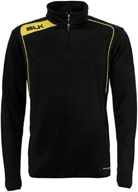Nuova felpa BLK Uhlsport 1/4 cerniera taglia 128 prezzo sedia 39,95 euro top20