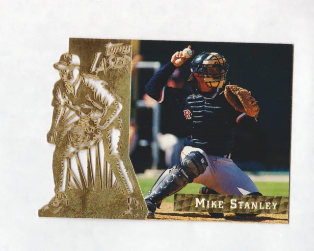 1996 Topps Laser MLB Baseball #30 Mike Stanley Boston Red Sox