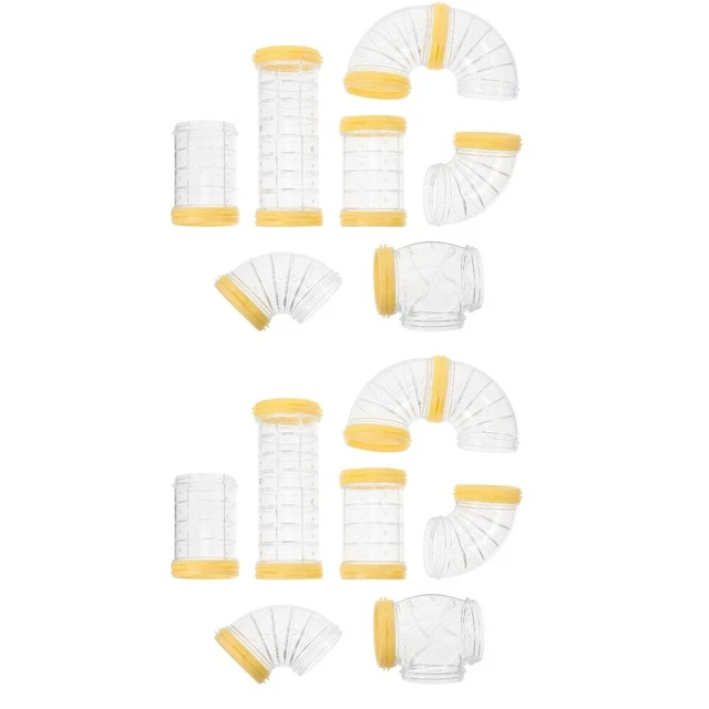 2 Sets Hamsterpfeife Hamster-Reisekäfig Meerschweinchen Sportbekleidung