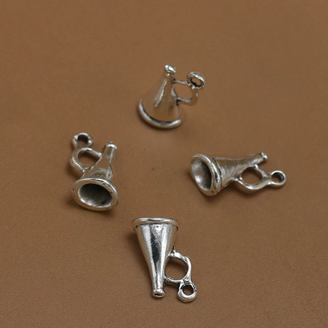 50 Stück Legierung Lautsprecher Anhänger DIY Charms Schmuckherstellung Zubehör 10