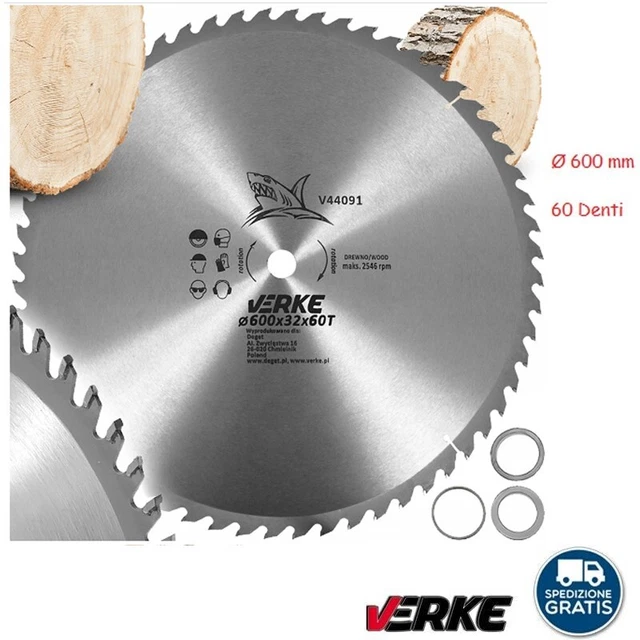 Lama Sega Circolare Legno 180mm | 60 Denti Carburo Tungsteno