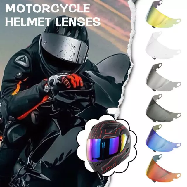 Obiettivo visiera casco moto intera faccia lente ricambio'