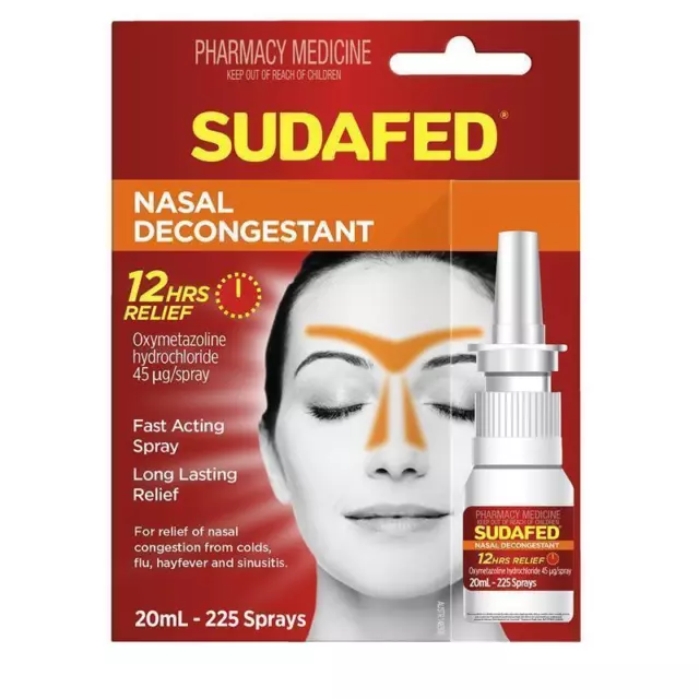 Sudafed Nasal Decongestant Spray 20mL