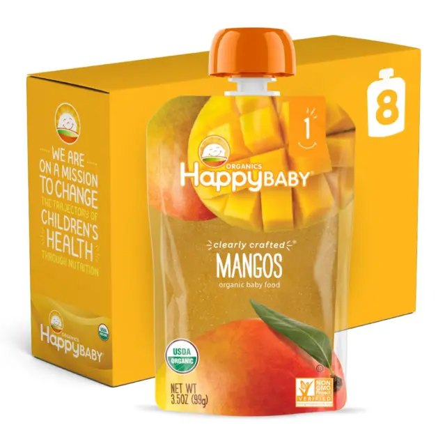 Organics Clearly Crafted Stage 1 Baby Food, Mangos 3.5 Ounce