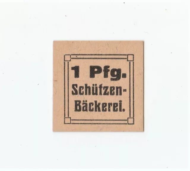 München (Schützenbäckerei): 1 Pf. (Bäckerpfennig) sehr selten!