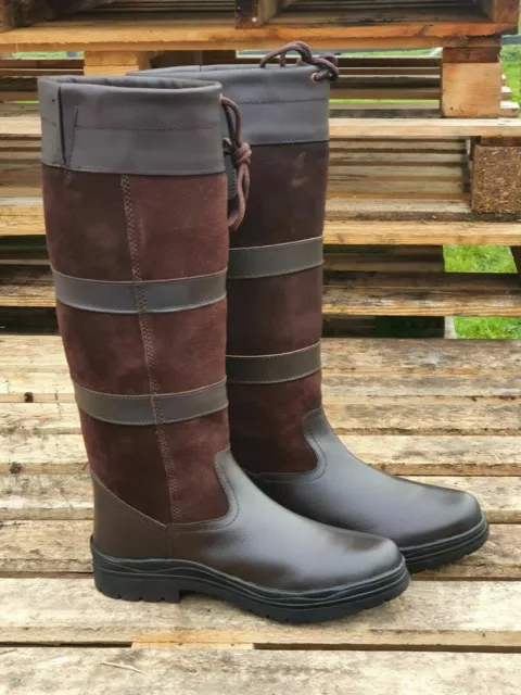 EQUESTRIAN COUNTRY RIDING Boots Long Walking Leather KTY Horse