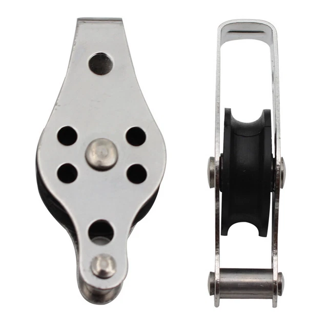 Blocco puleggia 25 mm con covone di nylon 316 strumenti da barca in acciaio inox