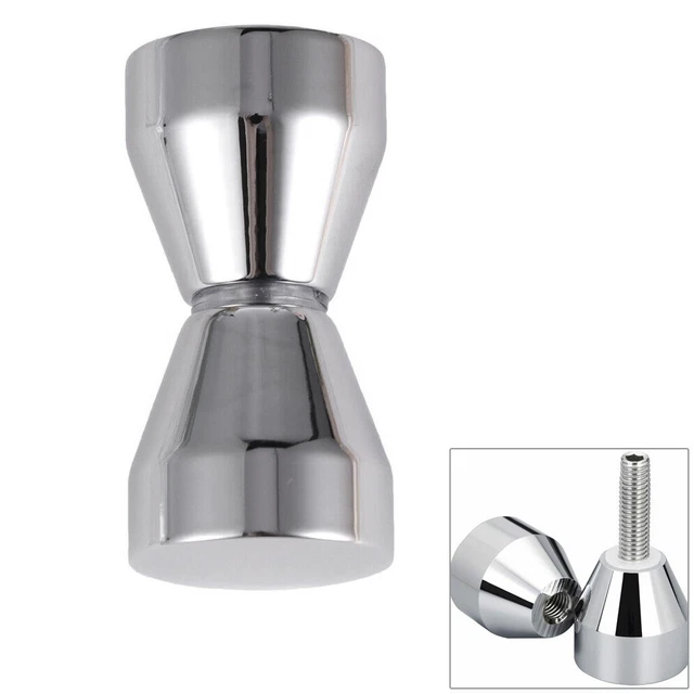 Perno de puerta de vidrio conveniente para agarrar plata resistente y duradero 3 cm x 6 cm