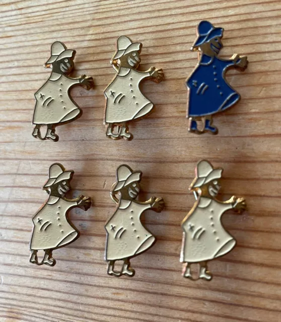 Peter Storm Enamel Badges x 6