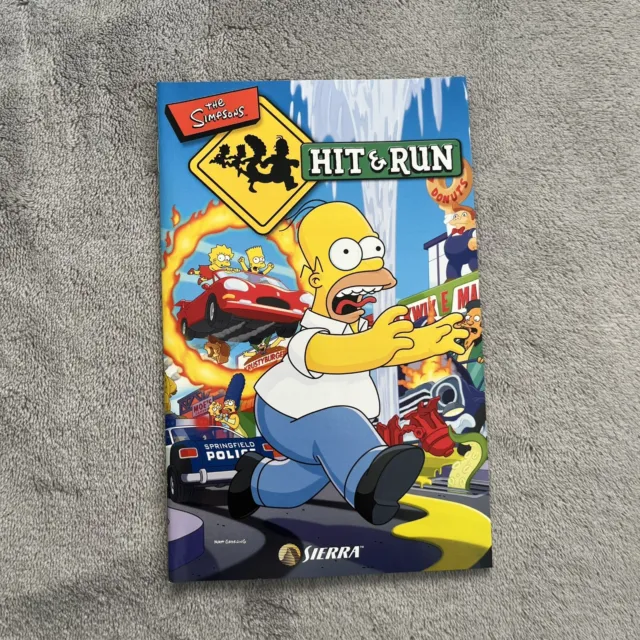 The Simpsons Hit And Run PS2 Manual Only