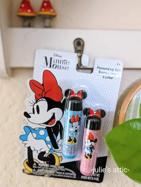 DISNEY MINNIE MOUSE COTTON CANDY & BLUEBERRY FLAVORED Lip Balm 0.14 OZ