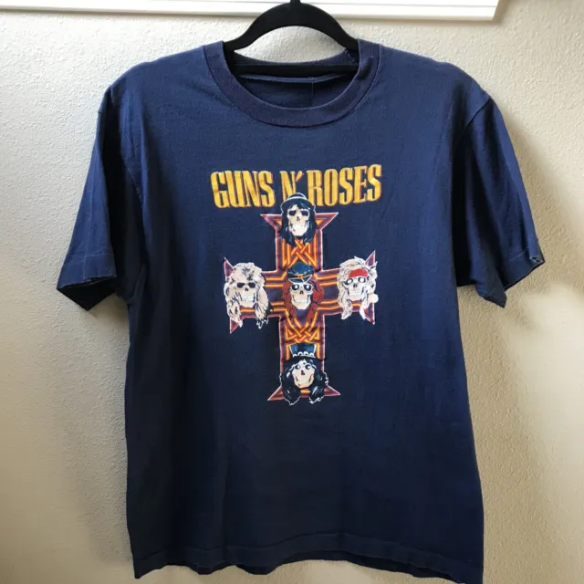 Vintage 80s Shirt  Guns N Roses Appetite For Destruction Adult Size Medium EUC
