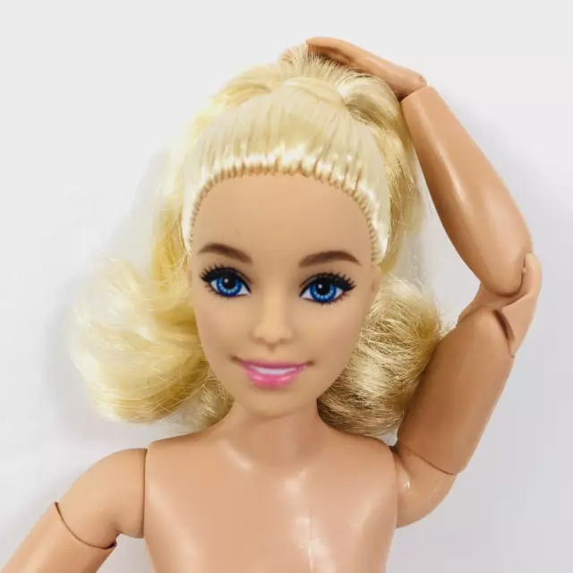 Nude Hybrid Barbie Doll Curvy Made To Move Body Beautiful Blonde