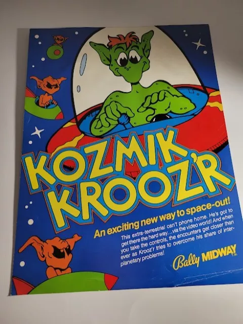 FLYERS  MIDWAY KOZMIK KROOZA   Arcade Video Game advertisement original see pic