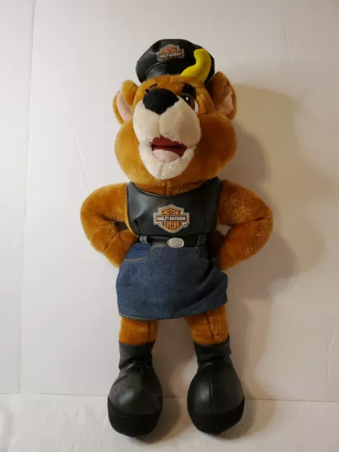 Harley Davidson Biker Chick Stuffed animal,  Vest, Skirt & Boots 20" tall. 1998