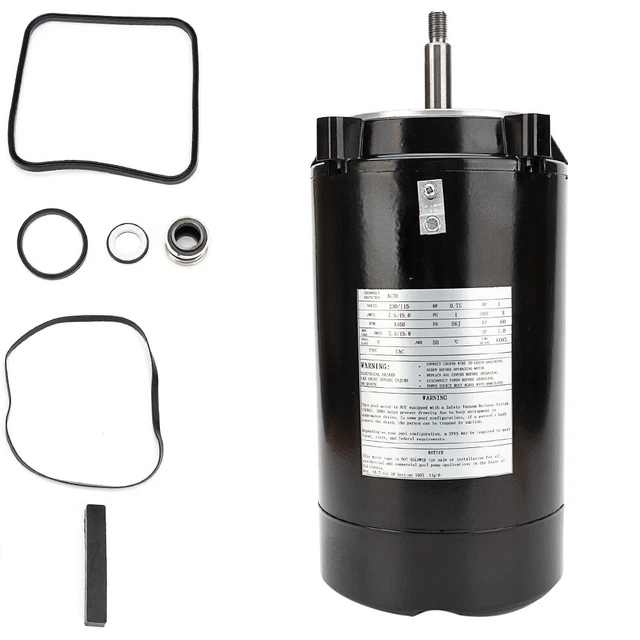 POOL PUMP MOTOR & Seal Replacement Kit For Hayward Max Flow,Super Pump