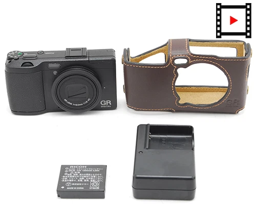 743 shot [TOP MINT w/Case] Ricoh GR Digital IV 10.4MP Black Digital Camera JAPAN