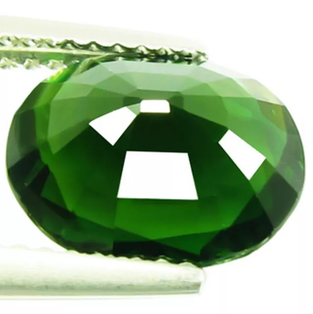 2,73 cts tourmaline naturelle coupe ovale éblouissante AAA vert sarcelle IF (Brésil) 2