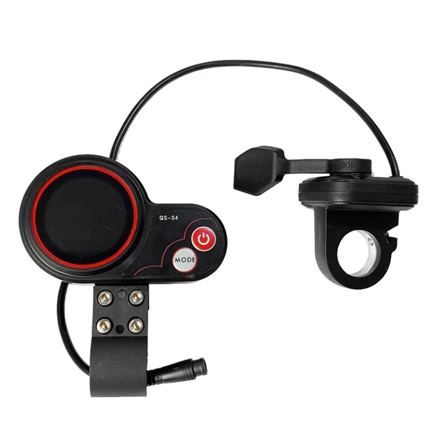 QS-S4 36V-60V ÉCran LCD D'AccéLéRateur au Pouce + Câble Long de Clé de Verrouillage D'Allumage pour Zero 8 9 10 8X 10X Scooter - Sport