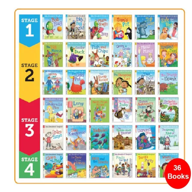 Julia Donaldson's Songbirds Read with Oxford Phonics 36 Books Set (Stage 1 - 4)