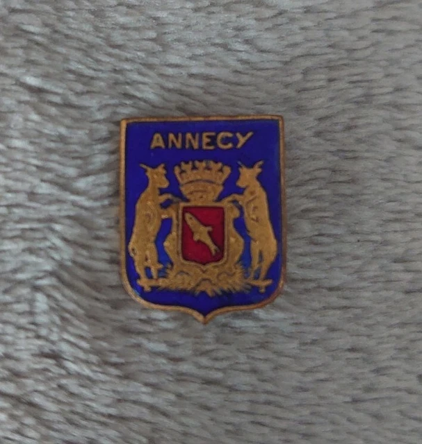 Insigne Ancien En émail - Blason Héraldique De Concarneau - Occasion - Broche Ou Collection