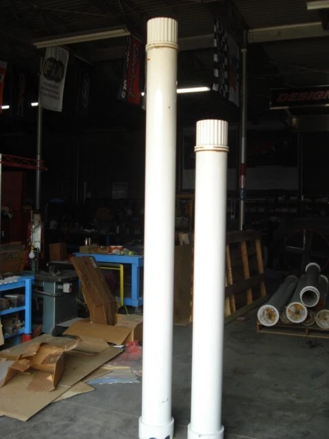 Architectural Columns 8 inch diameter Aluminum, foam filled