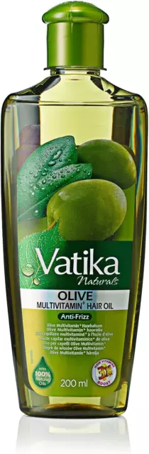 Vatika Naturals Olive Enriched Hair Oil - 200 ml | 100% natural oils Enriched &