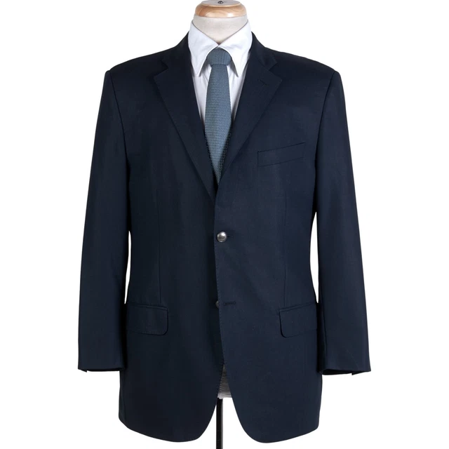 Blu Navy Giacca Uomo 40R IN Loro Piana Zelander Lana Da Luigi Bianchi Mantova