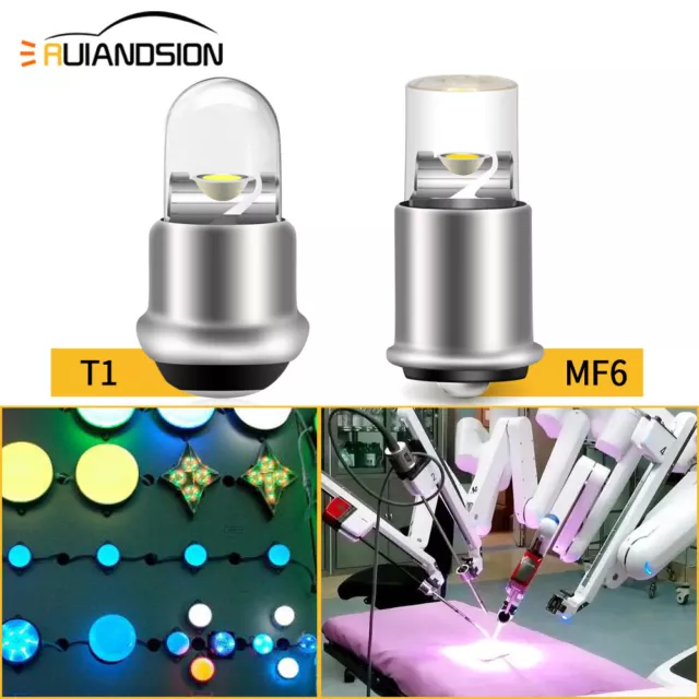 Ruiandsion 28V MF6 Mini LED indicateur ampoule T1 5V lumières de Noël jouets lum