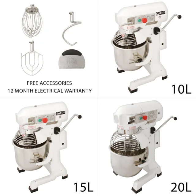 Commercial Food Mixer Planetary Dough Cake Bakery Electric Baking Spiral Stand