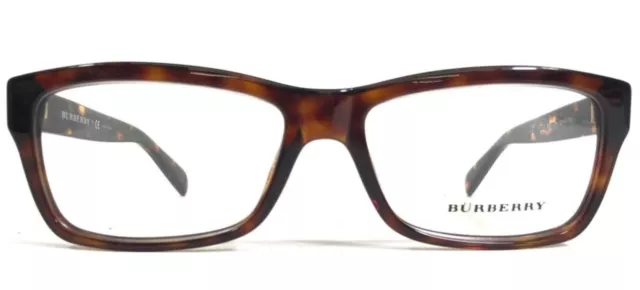 ~BURBERRY~ B 2135 Tortoise Eyeglasses 🕶 NEW Nova Check detail Rectangular