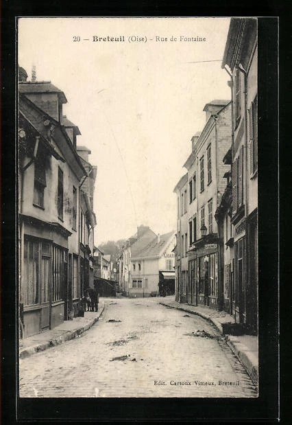 CPA Breteuil, Rue de la Fontaine