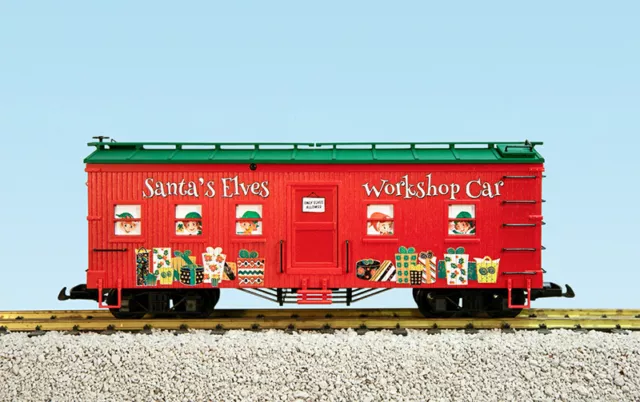 Tout Neuf Voiture Wagon de Noël USA Trains " Santa's Elves Atelier Car " R18302