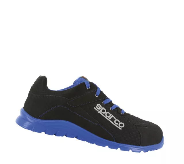 SPARCO BLACK BLUE PRACTICE S1P Schuh Sicherheitsschuh Arbeitsschuh Halbschuh Bau