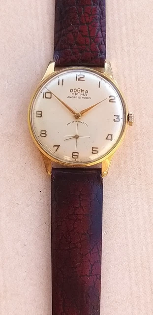 Rare DOGMA PRIMA vintage Swiss Made mecanic 37mm NR