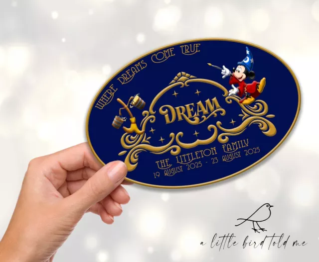 Disney Cruise ship logo door magnet | personalised with date and name | Any ship