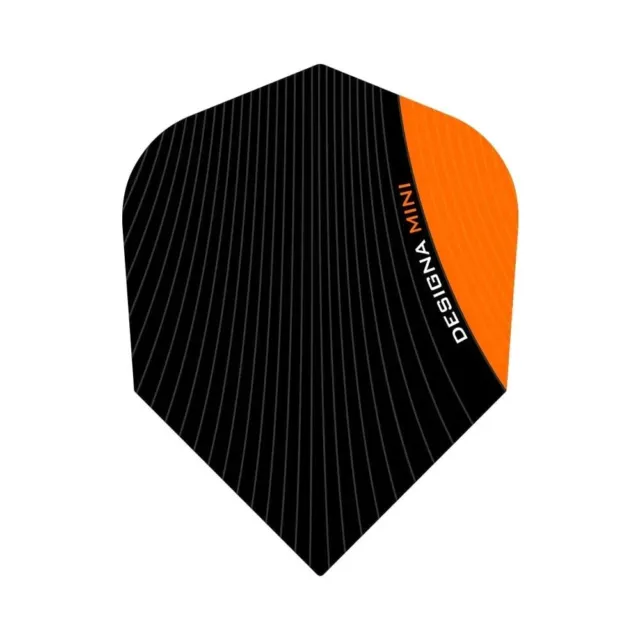 Designa Infusion Mini Dart Flights, Two Tone Orange. Pack of 5 (15 Flights)