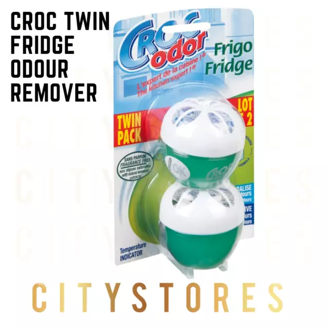 Twin Pack Fridge Fresheners Neutralise Smell Odour Fresheners - Croc Odour