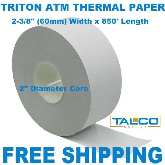 Triton Atm Thermal Receipt Paper - 24 Rolls ~Fast Free Shipping~