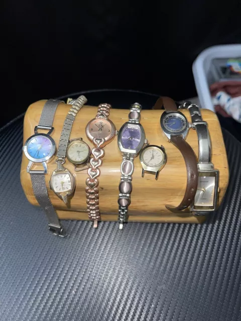 8 vintage watch lot womens