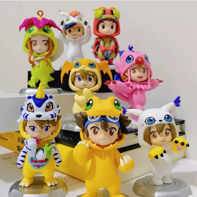 Toptoy Digimon Doll Costume Series 1 Case of 8 Blind Boxes Agumon Patamon