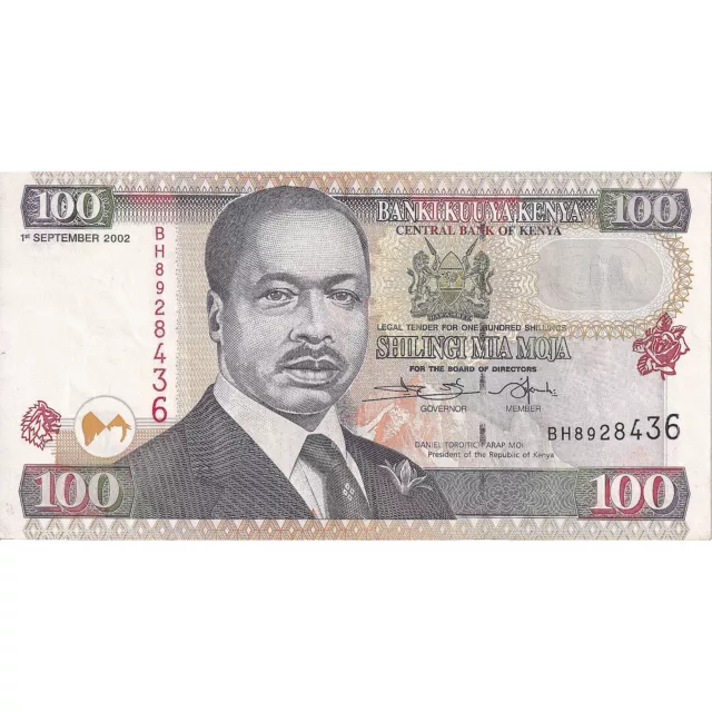[#195823] Kenya, 100 Shillings, 2002, 2002-09-01, KM:37e, SUP