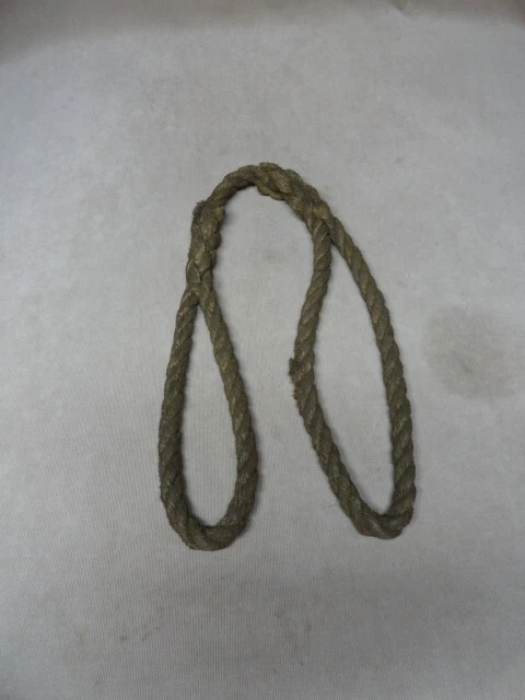 Antique Nautical Marine Sailor Spliced Double Loop Rope SUPER DECORATOR ITEM.
