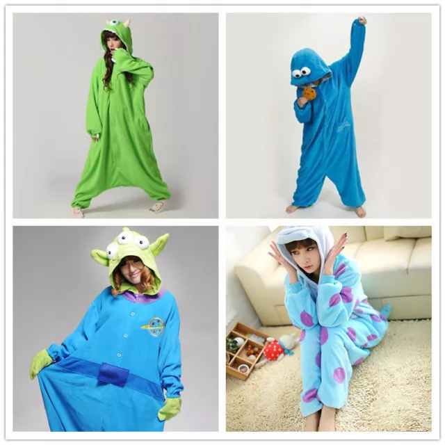 Monster Kostüm Unisex Erwachsene Tier Onesie22 Cosplay Pyjama Kigurumi Fancy