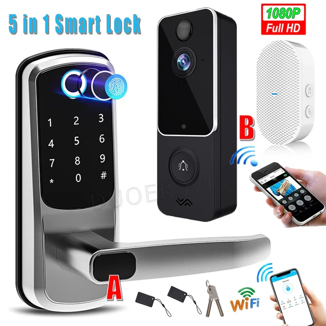 SMART DOOR LOCK WIFI Fingerprint Digital Keypad Keyless Entry Lock
