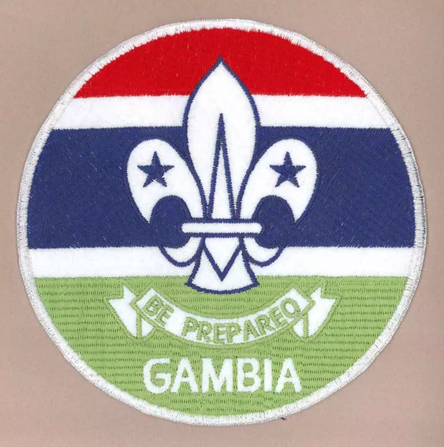 SCOUTS OF GAMBIA - Scout Association Official Emblem Backpatch (Jacket Badge)