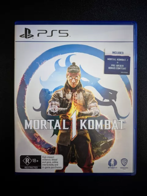 MORTAL KOMBAT 1 PS5 Game With Pre-order Bonus Content Like New